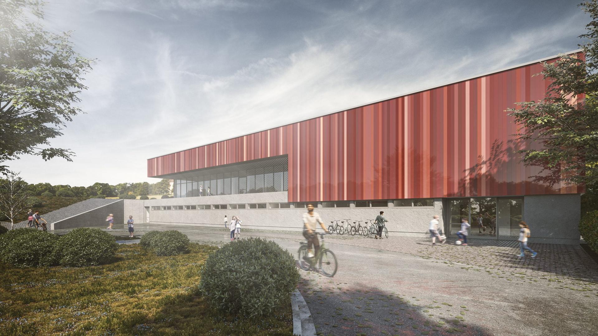 Sporthalle Illingen - geplant von den PA+ Architekten aus Darmstadt