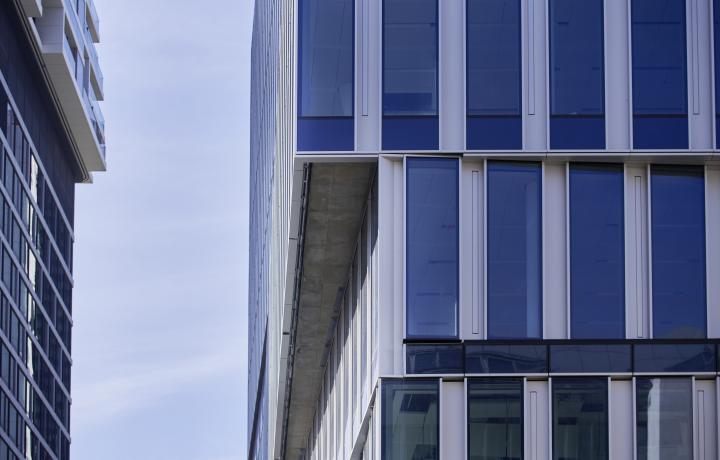 Detail Ansicht Senckenberg Turm Frankfurt
