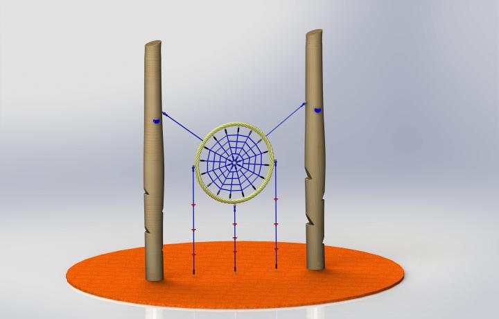 Traumfänger mit Netzring